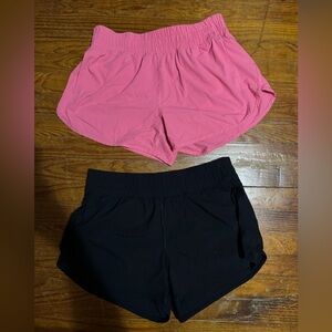 Women's Pink and Black athletic Shorts large